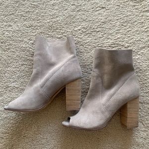 Chinese laundry open toe booties